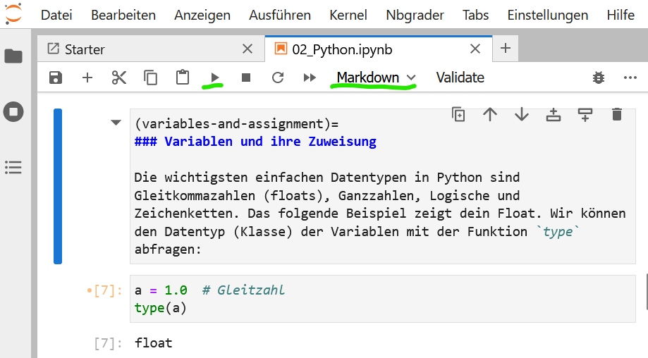 Jupyterlab Markdown